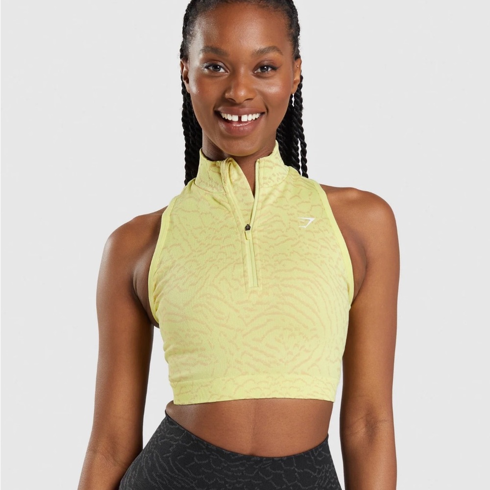 Gymshark animal seamless top, size M.